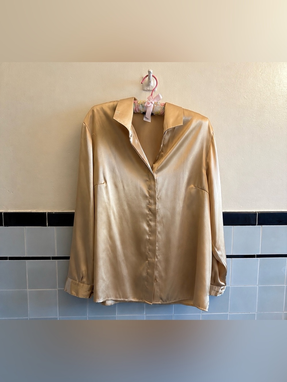 Gold Satin Blouse